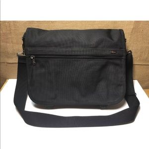 TUMI Ballistic Nylon Flapover Briefcase Messenger